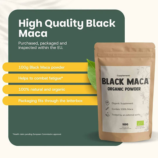 Cupplement Organic Black Maca Powder 500mg 100gr