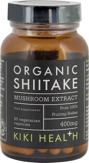 Kiki Health Organic Shiitake 400mg 60 Vegetable Capsules