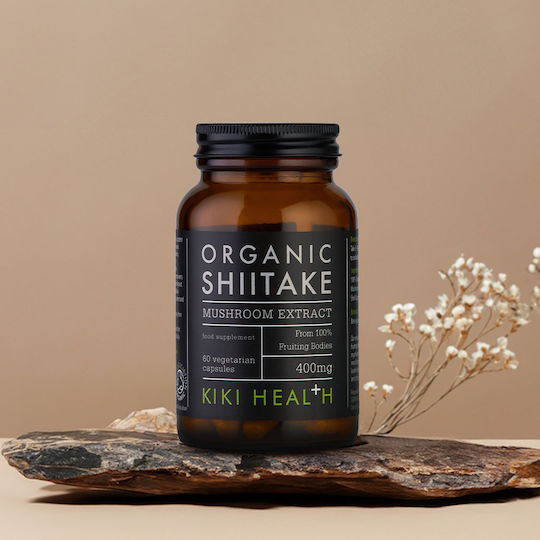 Kiki Health Organic Shiitake 400mg 60 Vegetable Capsules