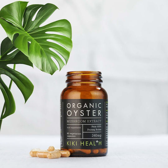 Kiki Health Organic Oyster Mushroom Extract 340mg 60 veg. caps