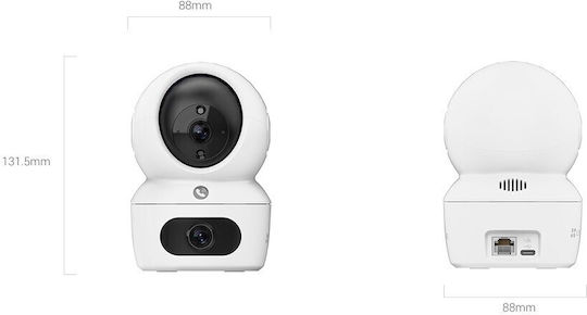 Ezviz H7c IP Dual Κάμερα Παρακολούθησης Wi-Fi Full HD+ 4MP με Αμφίδρομη Επικοινωνία και Φακό 2.8mm