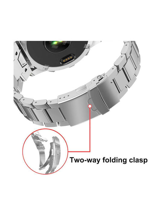 Garmin 26 Millimeter Safety Strap Titanium Alloy Quick Release Watch Strap Silver