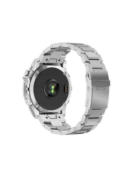 Garmin 22 Χιλιοστά Λουράκι Ασφαλείας Κράμα Τιτανίου Γρήγορης Απελευθέρωσης Λουράκι Ρολογιού Ασημί
