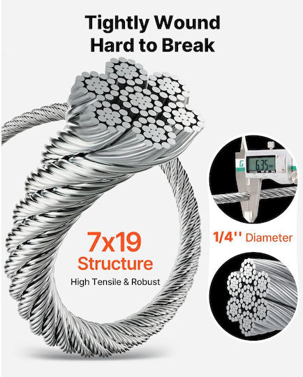 Vevor Wire Rope DXGSSDXQT14I95RCZ002V0