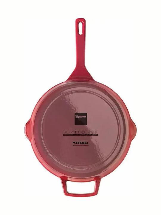 Metaltex Cast Iron Pan with Enamel Interior Coating 30cm