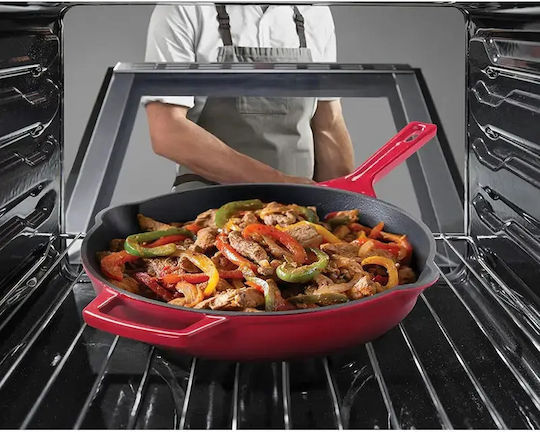 Metaltex Cast Iron Pan with Enamel Interior Coating 30cm