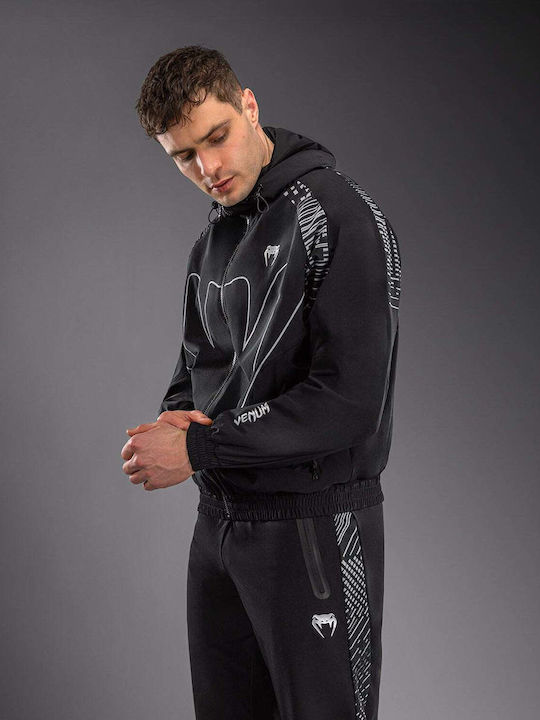 Ζακέτα με Κουκούλα Black/grey/silver