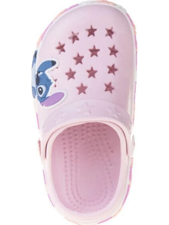 Stitch Kids Beach Clogs Pink