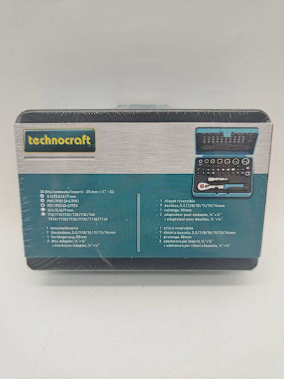 Set Bit Steckschlüssel Technocraft Top Pro 41 Stück