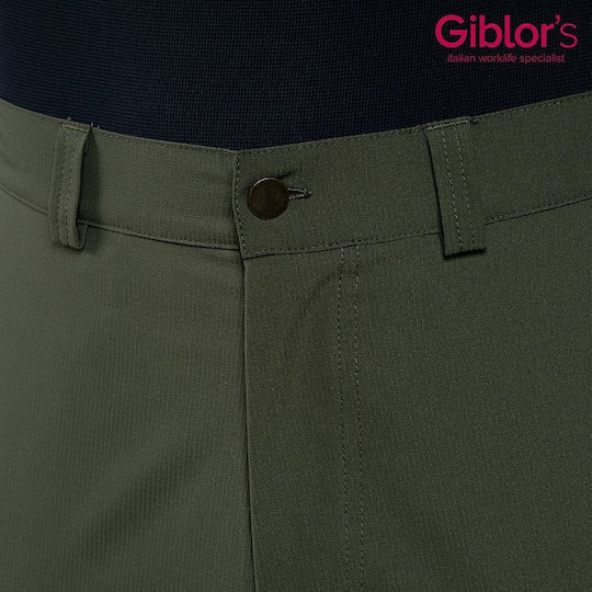 Oliver Unisex Professional Khaki Chef Pants Sorona Ripstop Khaki Giblor's