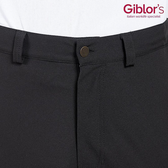 Oliver Unisex Professional Black Chef Pants Sorona Ripstop Black
