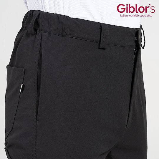 Oliver Unisex Professional Black Chef Pants Sorona Ripstop Black