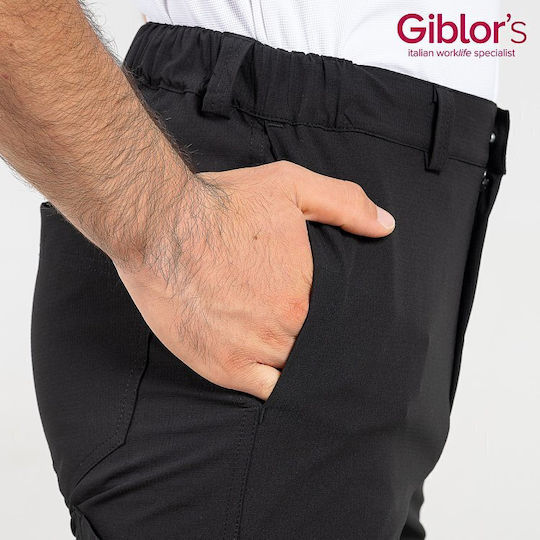 Oliver Unisex Professional Black Chef Pants Sorona Ripstop Black