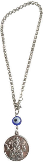 Car Charm Steel Silver Small Double-Sided Saint Christopher-Virgin Mary Gt-305108416-021