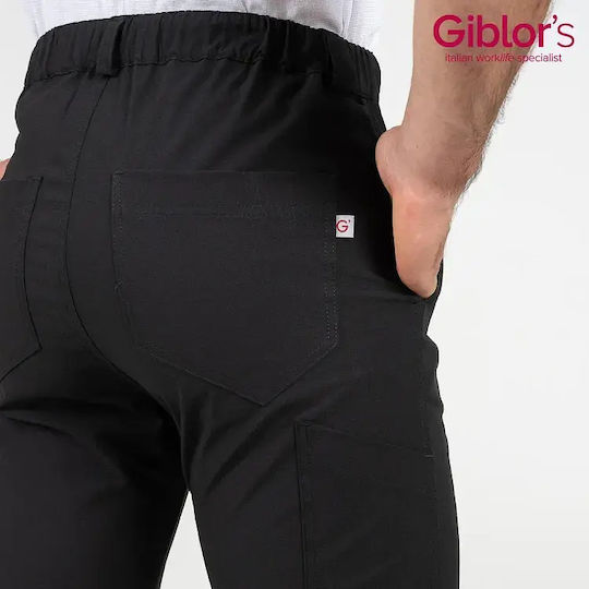 Oliver Unisex Professional Black Chef Pants Sorona Ripstop Black