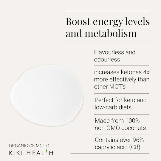 Kiki Health Organic C8 Mct Oil 500ml