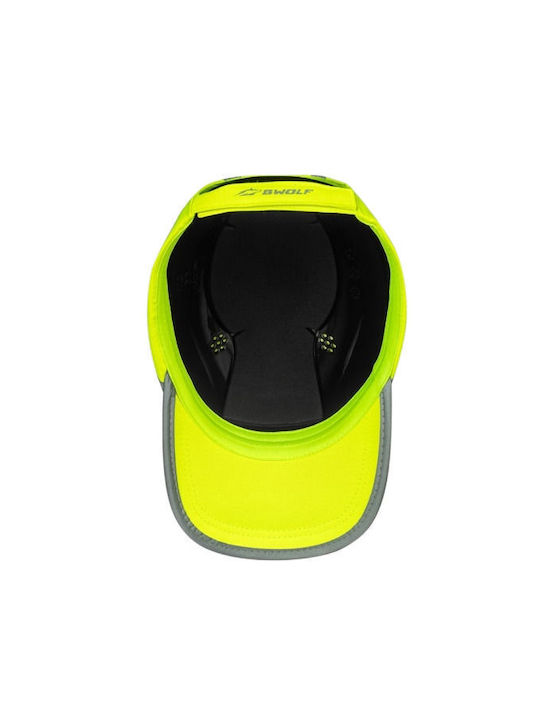 Καπέλο Τζόκευ Ασφαλείας Bwolf Trivor Yellow Hv