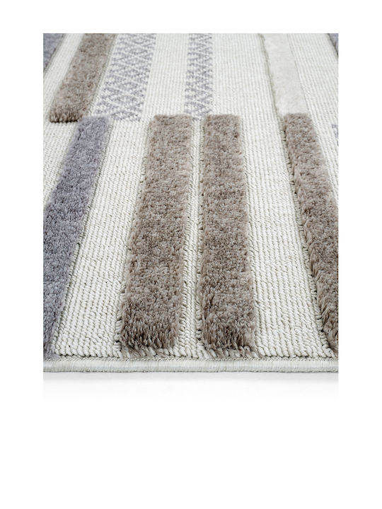 SteweHome Rechteckige Küchenmatte mit Rutschfestem Untergrund Skandinavisch 100x150cm