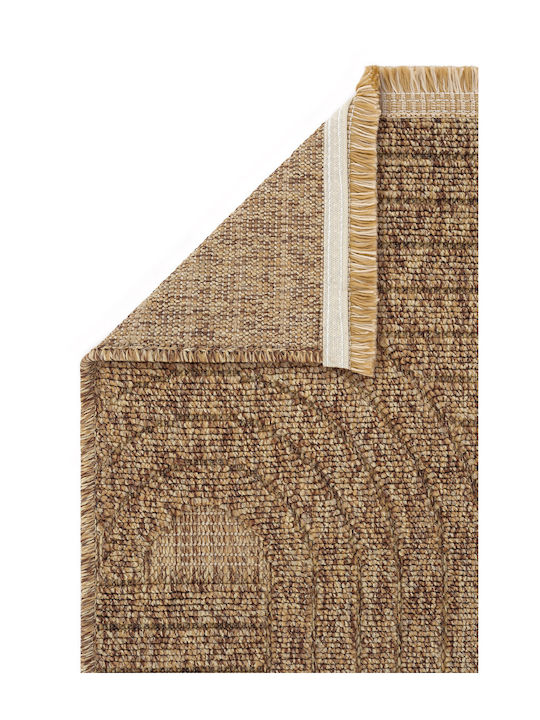 SteweHome Rechteckige Küchenmatte mit Rutschfestem Untergrund Braune 100x300cm
