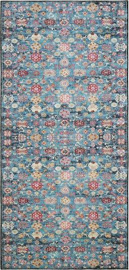 SteweHome Rectangular Kitchen Mat Blue 95x200cm