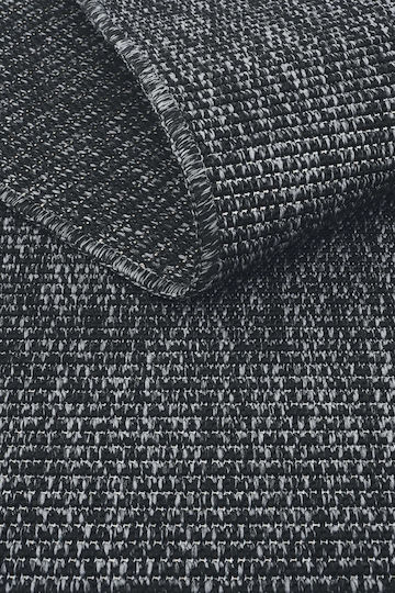 SteweHome Küchenmatte Läufer mit Rutschfestem Untergrund Schwarz 80x150cm