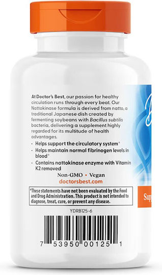 Doctor's Best Nattokinase 90 φυτικές κάψουλες