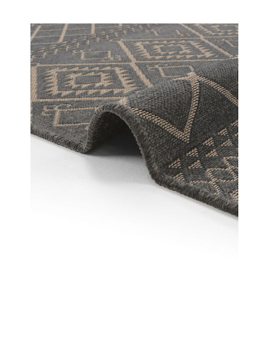 SteweHome Kitchen Runner Mat with Non-Slip Backing Gray 80x150cm