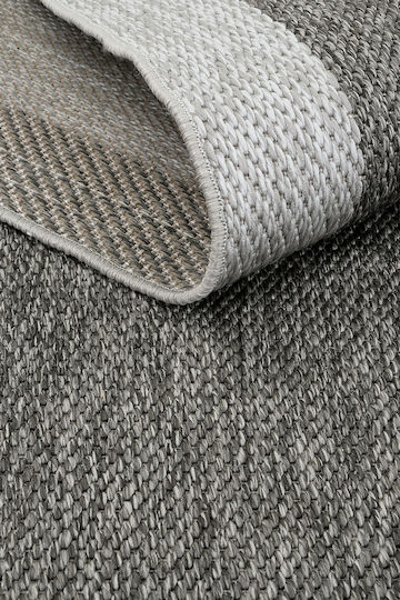 SteweHome Kitchen Runner Mat with Non-Slip Backing Gray 80x150cm