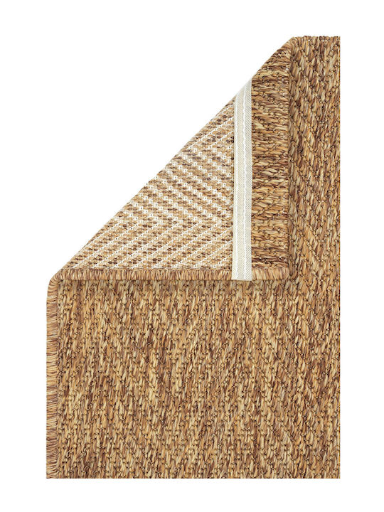 SteweHome Rechteckige Küchenmatte mit Rutschfestem Untergrund Braune 100x250cm