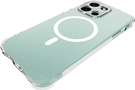 Magnet Umschlag Rückseite Silikon Transparent (OnePlus Nord 6)