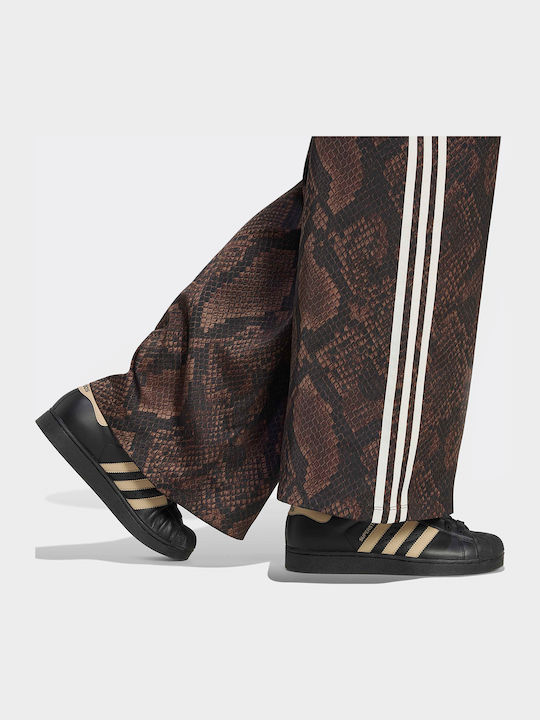 Track Pants Damen Jogginghosen Camouflage Satin Snake Print