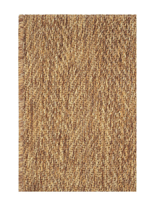 SteweHome Rechteckige Küchenmatte mit Rutschfestem Untergrund Braune 100x200cm