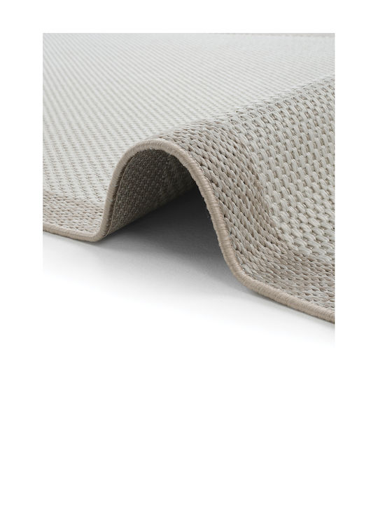SteweHome Rectangular Kitchen Mat With Non-Slip Backing Beige 100x150cm