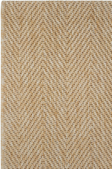 SteweHome Kitchen Runner Mat with Non-Slip Backing Beige 80x150cm