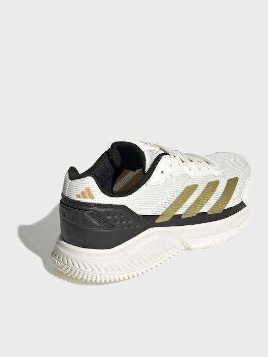 adidas Courtquick Pantofi Padel Bărbătești Albi