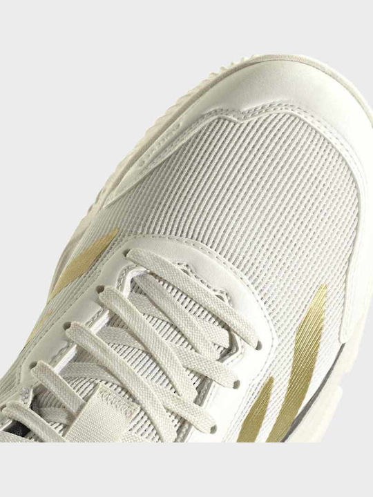 adidas Courtquick Pantofi Padel Bărbătești Albi