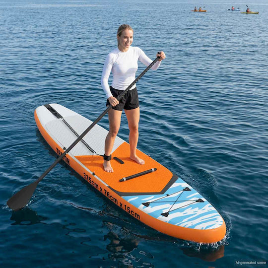vidaXL Triton Φουσκωτή Σανίδα SUP με Μήκος 3.35m Μπλε