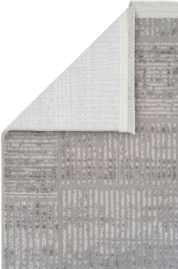 SteweHome Rectangular Kitchen Mat with Non-Slip Backing Gray 100x150cm