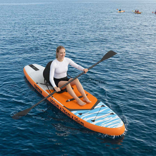 vidaXL Triton Φουσκωτή Σανίδα SUP με Μήκος 3.05m Μπλε