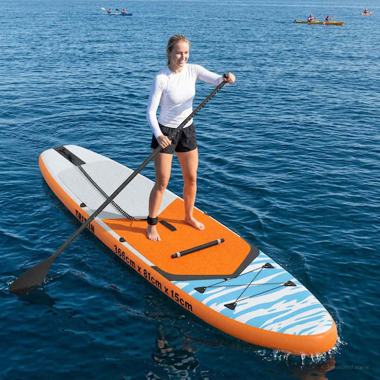 vidaXL Triton Φουσκωτή Σανίδα SUP με Μήκος 3.66m Μπλε