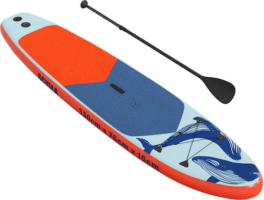 vidaXL Scylla Φουσκωτή Σανίδα SUP με Μήκος 3.3m Μπλε