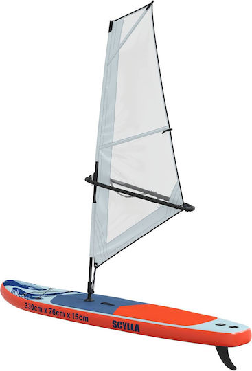 vidaXL Scylla Φουσκωτή Σανίδα SUP με Μήκος 3.3m Μπλε