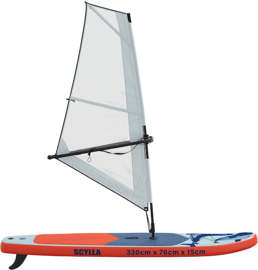 vidaXL Scylla Φουσκωτή Σανίδα SUP με Μήκος 3.3m Μπλε