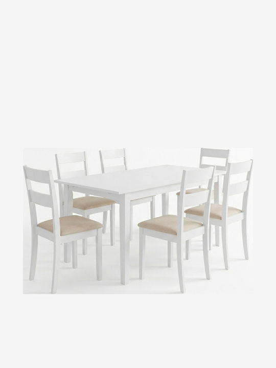 Trapezarie Dallan Mabor cu 6 Scaune 150x80cm