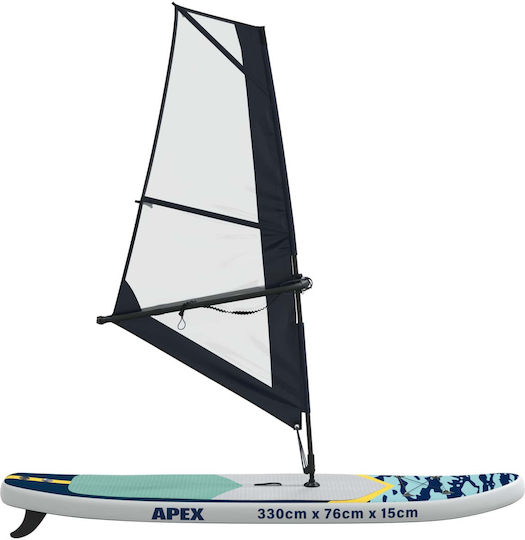 vidaXL Apex Φουσκωτή Σανίδα SUP με Μήκος 3.3m Μπλε