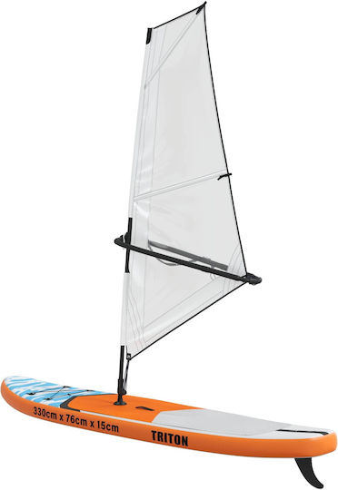 vidaXL Triton Φουσκωτή Σανίδα SUP με Μήκος 3.3m Μπλε