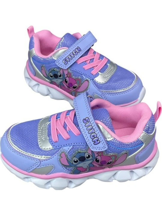 Stitch Kinder Sneaker mit Bügel- und Schleifenverschluss Lila PA-07132-30-22