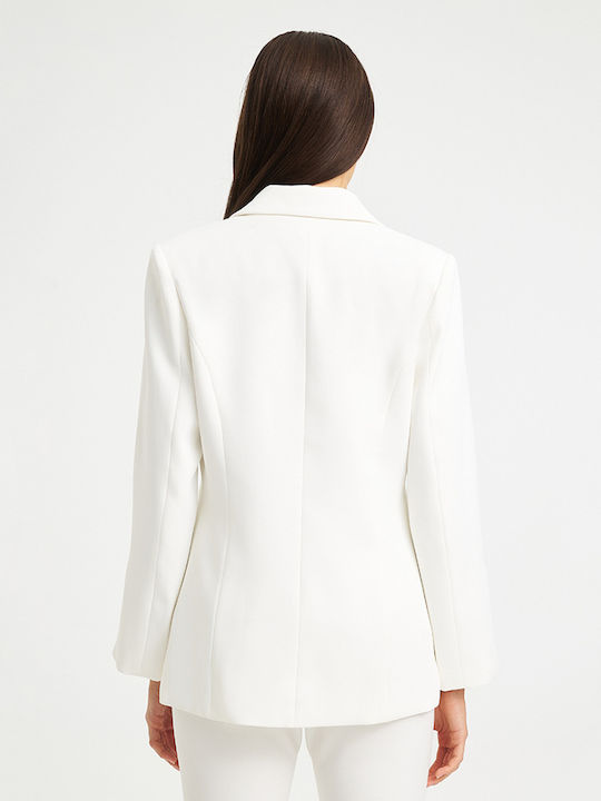 Mind Matter Women's Blazer White White