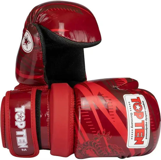 Top Ten Pointfighter Boxing Gloves Made of Synthetic Leather for Competition Black