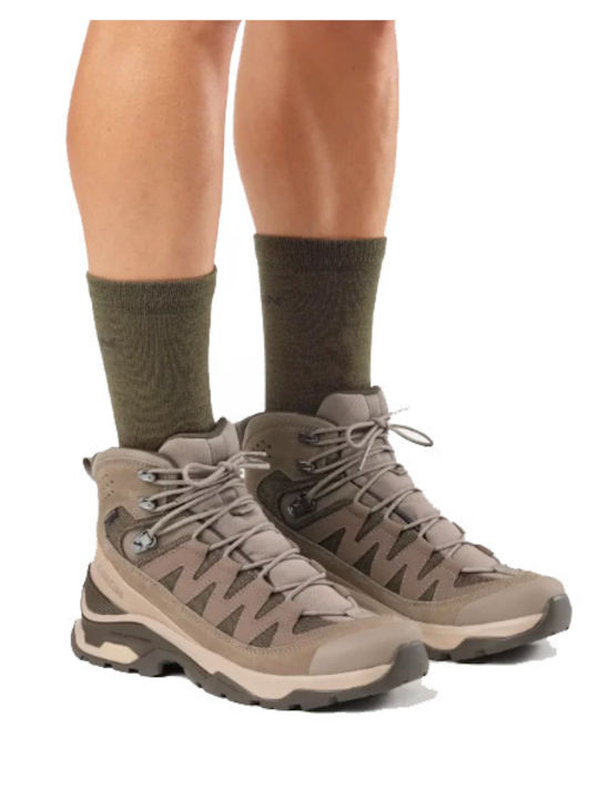 Salomon Men's Hiking Boots Waterproof with Gore-Tex Membrane Brown